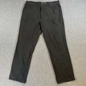 Alberto Pants Mens 36x32 Straight Leg Charcoal Grey 5-Pocket Business Casual